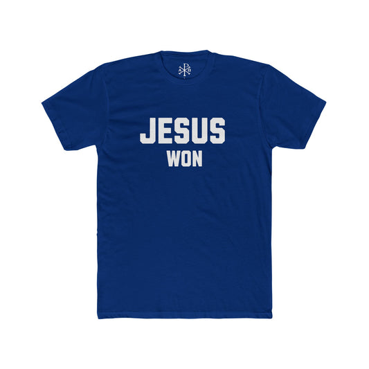 JESUS WON Blue/White