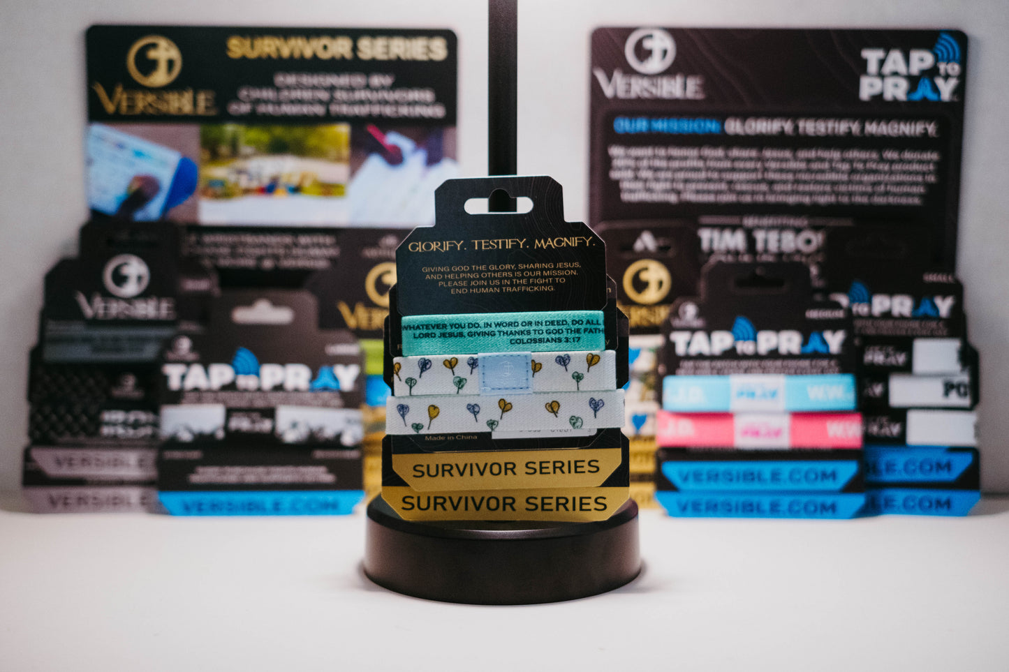 Versible® Wristbands - Love Blossoms - Survivor Series / Colossians 3:17