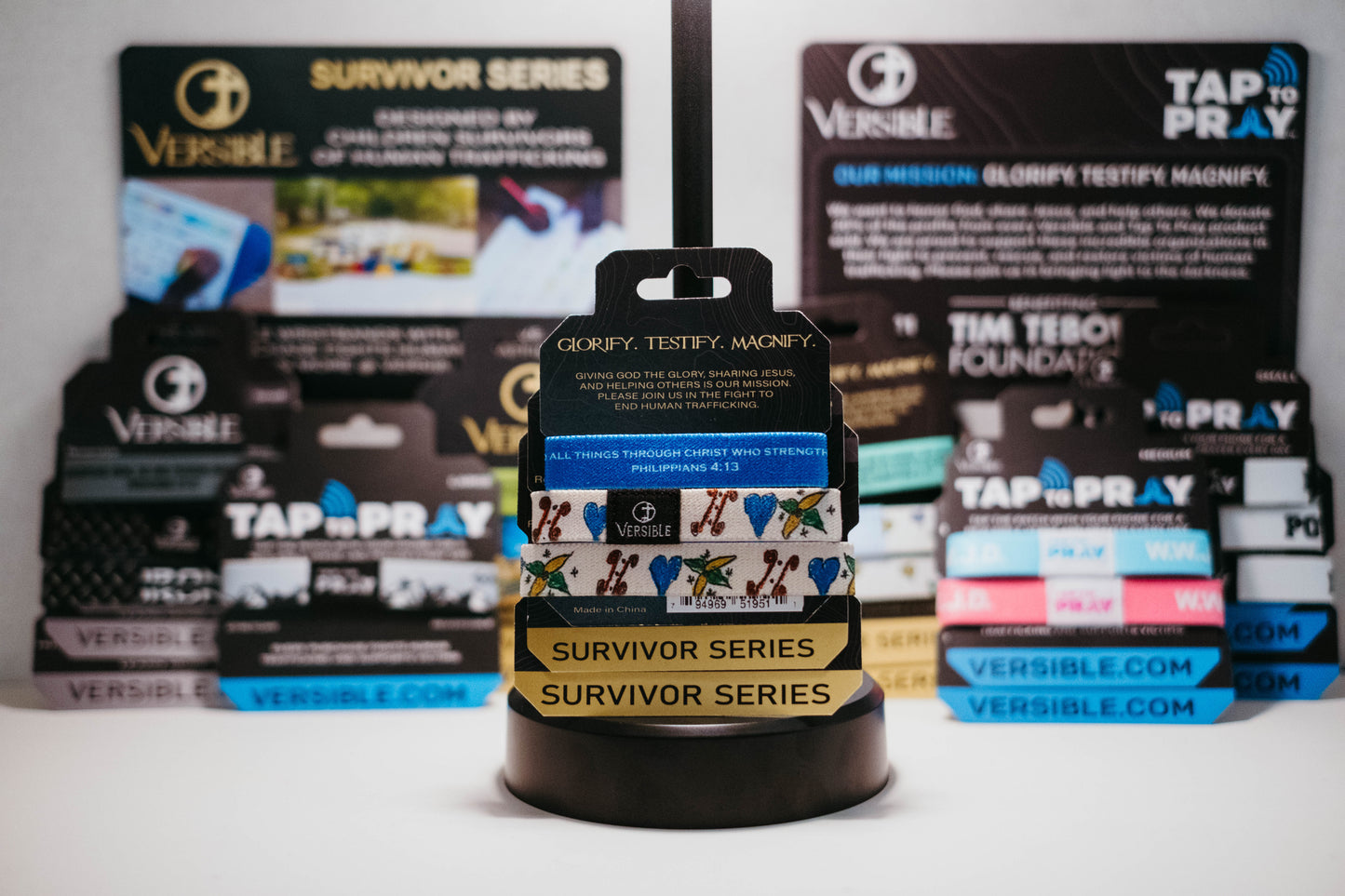 Versible® Wristbands - Victorious - Survivor Series / Philippians 4:13